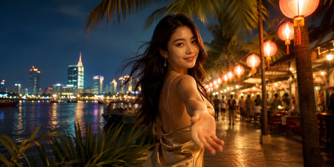 Không khí lễ hội đêm tại TP. Hồ Chí Minh – người dùng tham gia ưu đãi thể thao dịp Tết