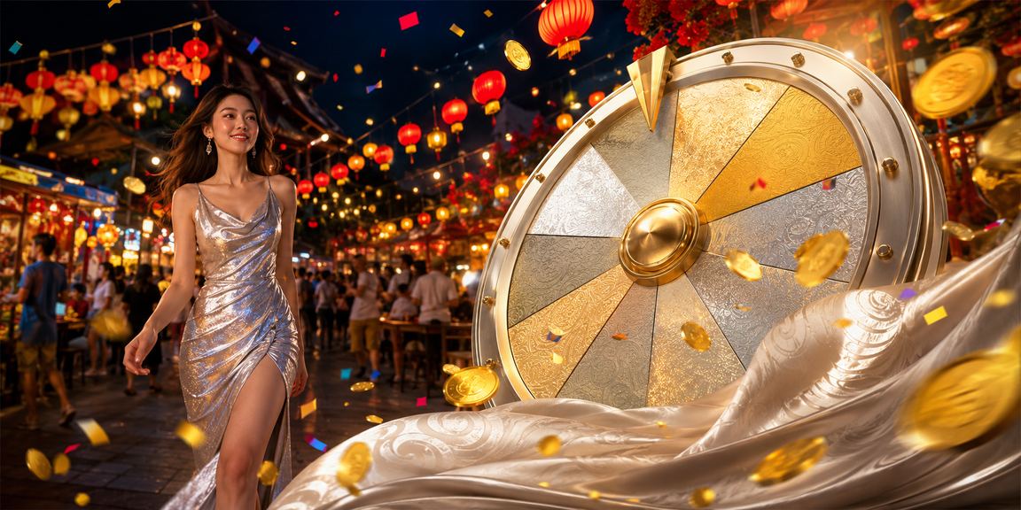 Phụ nữ mặc áo dài tại Phú Quốc trải nghiệm trò chơi may mắn và kiểm tra kết quả trên điện thoại